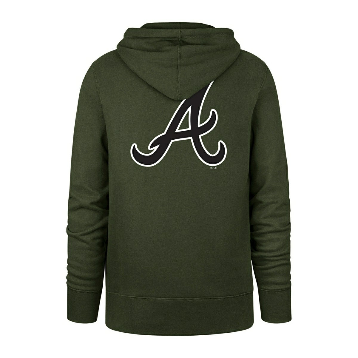 Atlanta Braves Backer '47 Burnside MLB Hoodie Sandalwood Lifestyle