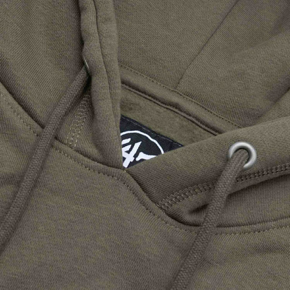 Atlanta Braves Backer '47 Burnside MLB Hoodie Sandalwood Lifestyle