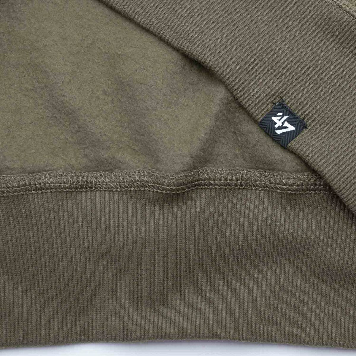 Atlanta Braves Backer '47 Burnside MLB Hoodie Sandalwood Lifestyle