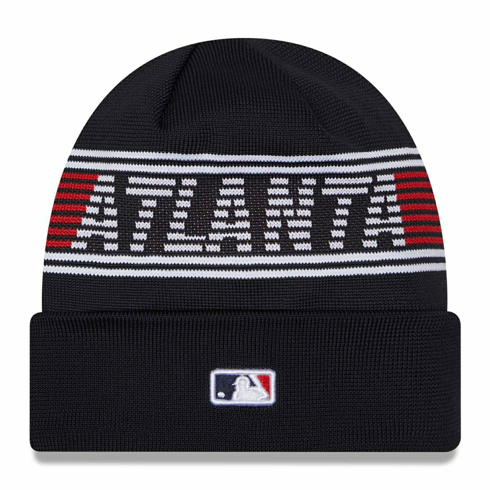 Atlanta Braves Authentic 2024 MLB Clubhouse New Era Beanie Knit Taass sale