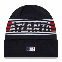 Atlanta Braves Authentic 2024 MLB Clubhouse New Era Beanie Knit Taass sale