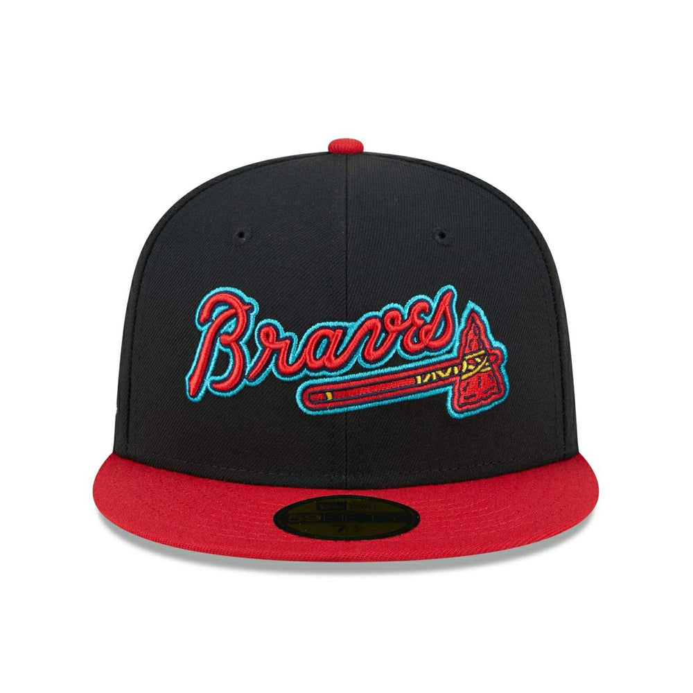 Atlanta Braves Retro 1996 Spring Training New Era 59FIFTY Fitted Cap Black Taass US