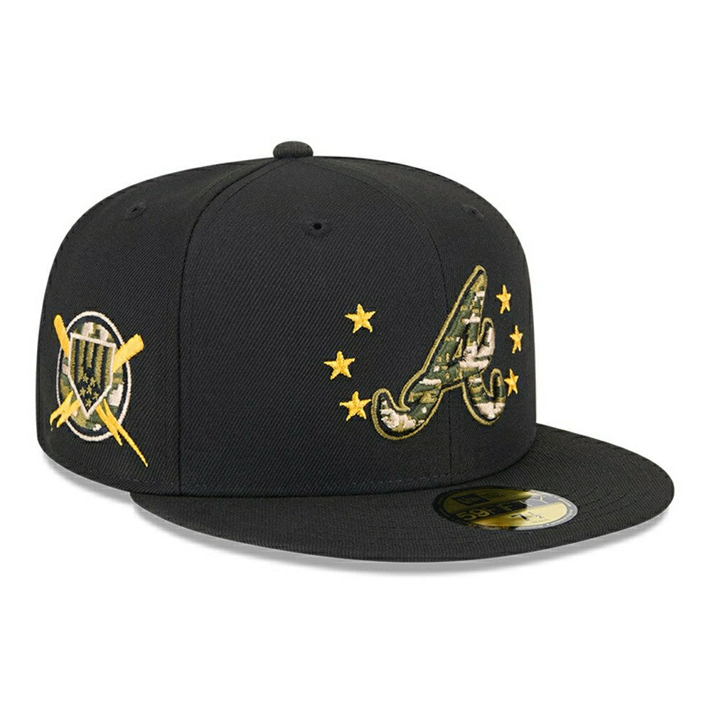 Atlanta Braves 2024 MLB Authentic Armed Forces New Era 59FIFTY Fitted Cap Fashion