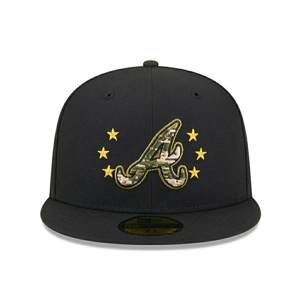Atlanta Braves 2024 MLB Authentic Armed Forces New Era 59FIFTY Fitted Cap Fashion