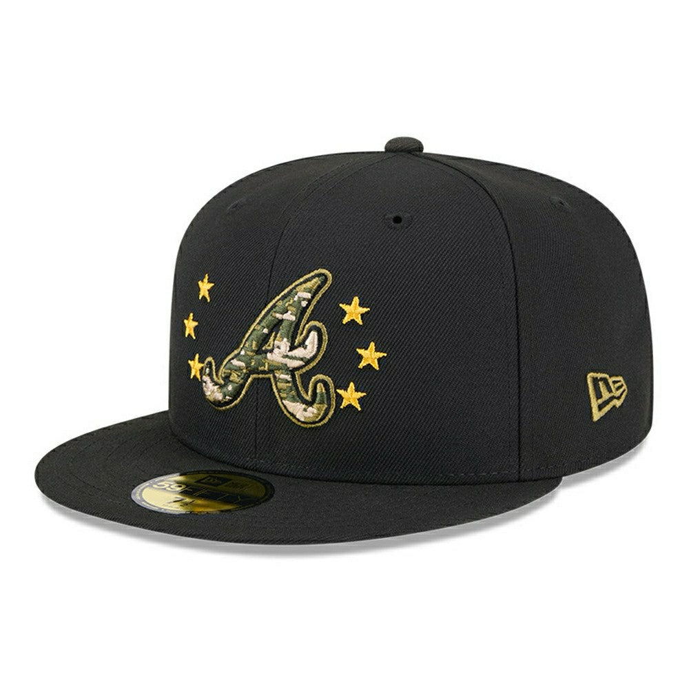 Atlanta Braves 2024 MLB Authentic Armed Forces New Era 59FIFTY Fitted Cap Fashion