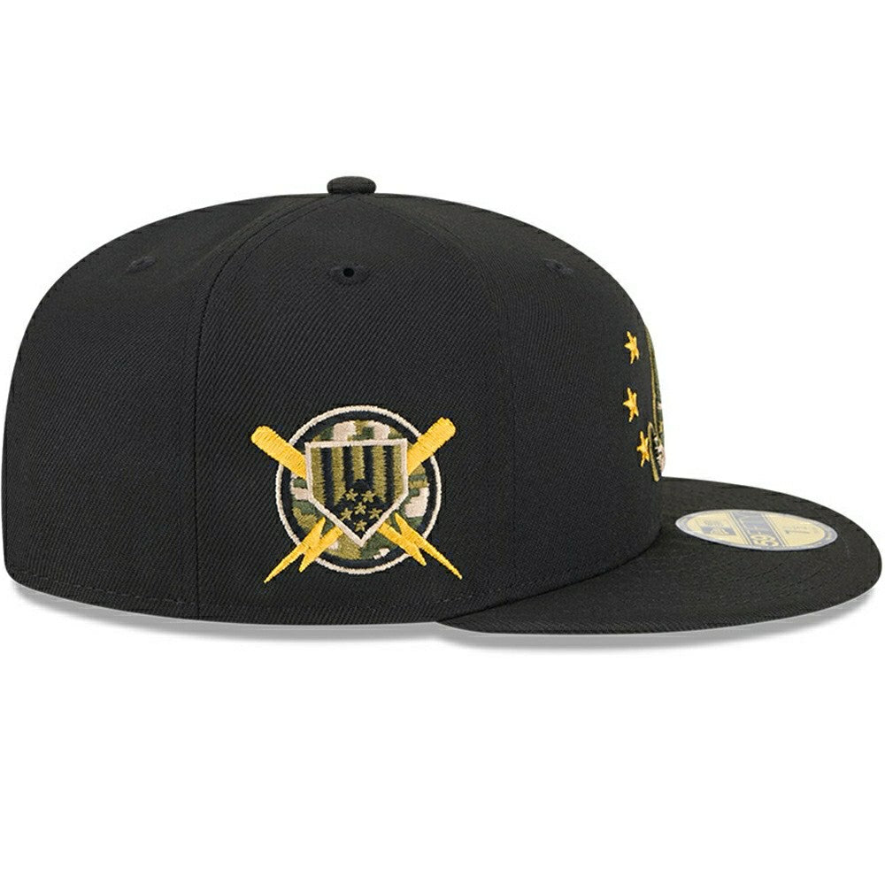 Atlanta Braves 2024 MLB Authentic Armed Forces New Era 59FIFTY Fitted Cap Fashion