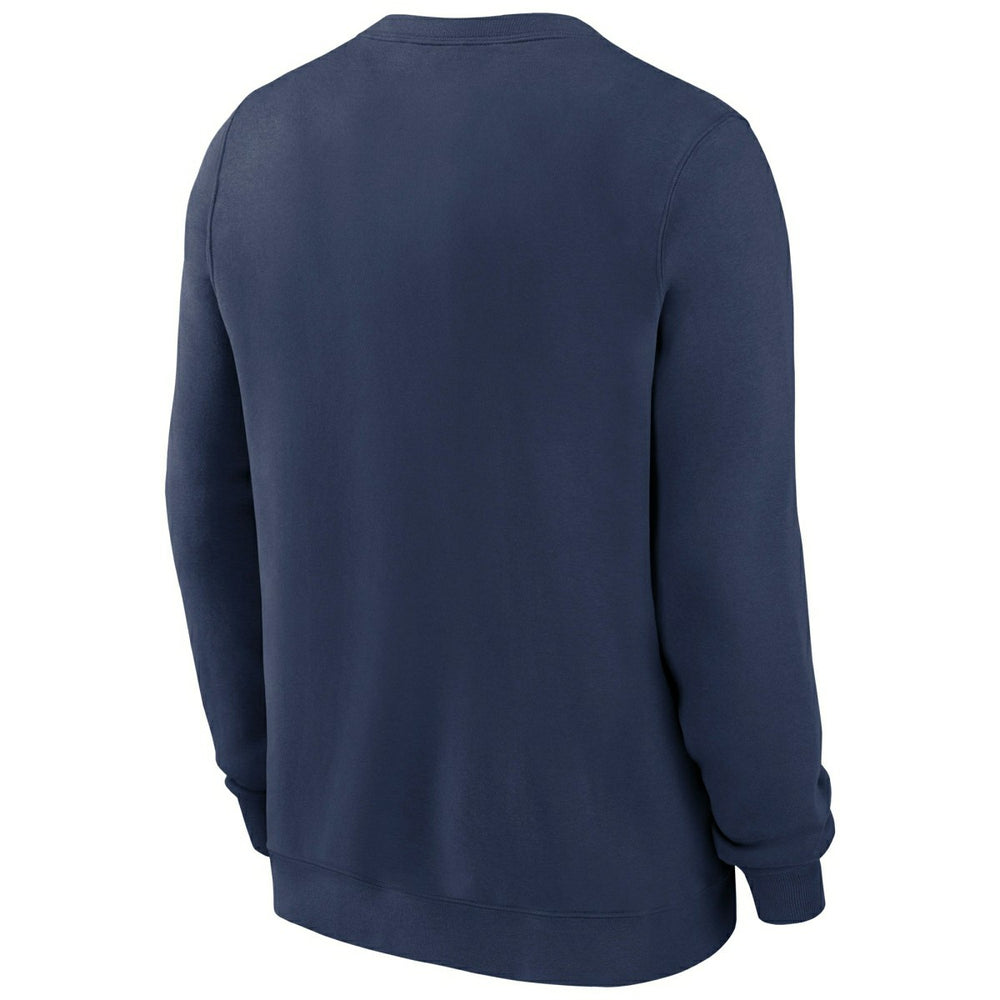 Atlanta Braves Nike Classic Twill MLB Crewneck Pullover Navy Taass sale