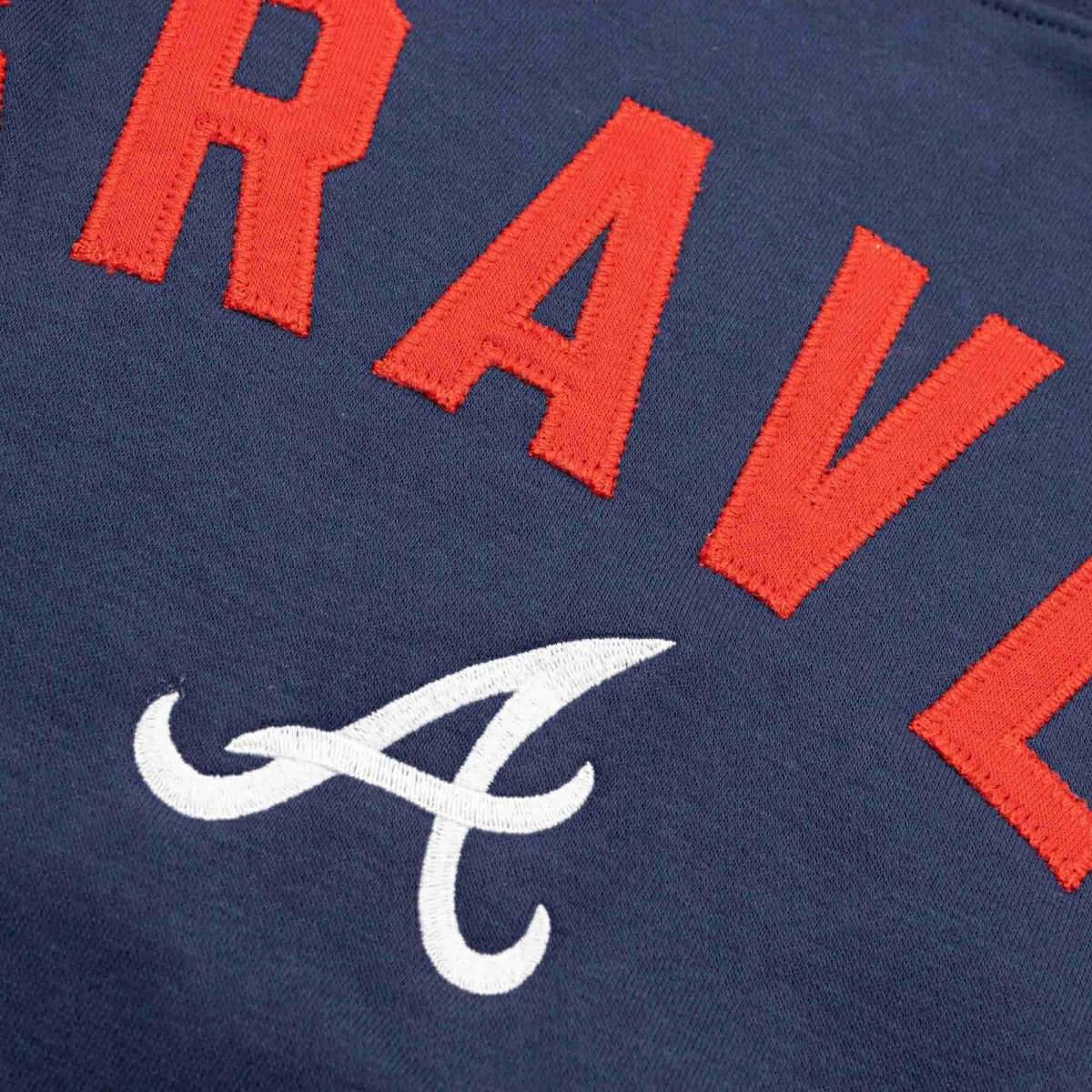 Atlanta Braves Nike Classic Twill MLB Crewneck Pullover Navy Taass sale