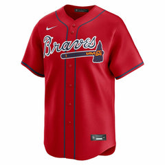 Atlanta Braves Nike Limited MLB Baseball Jersey Alternate Red Taass for sale