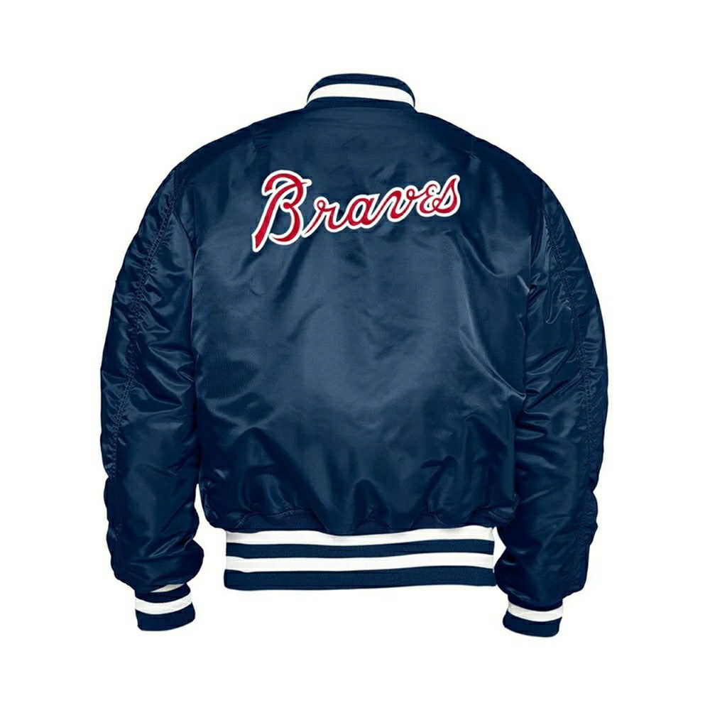 Atlanta Braves New Era x Alpha Industries Reversible Bomber Jacket Classic
