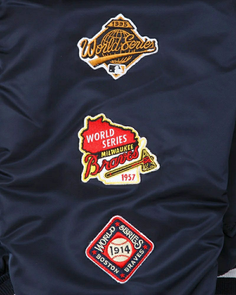 Atlanta Braves New Era x Alpha Industries Reversible Bomber Jacket Classic
