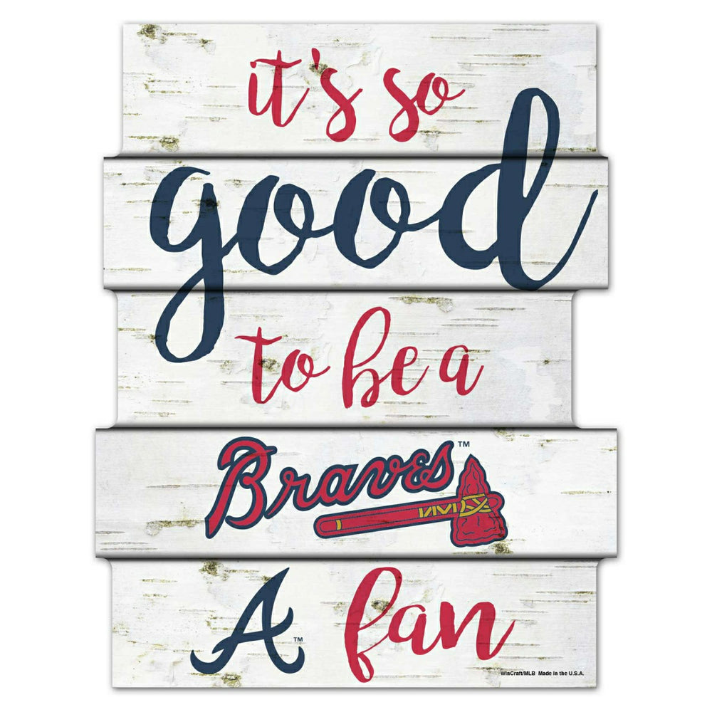 Atlanta Braves Birchwood MLB Wood Sign Lifestyle