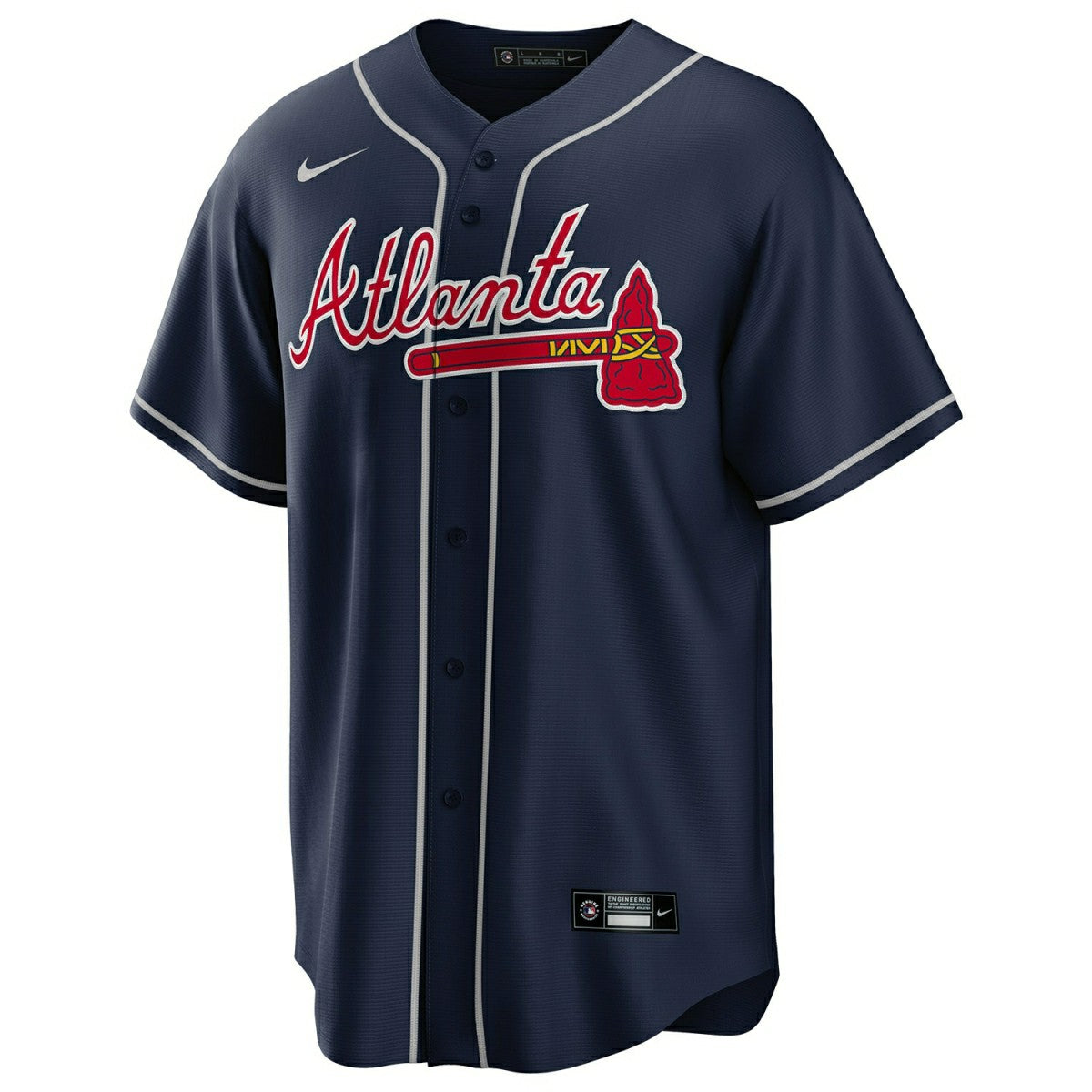 Ronald Acuña Jr. #13 Atlanta Braves Nike MLB Jersey Navy Fashion