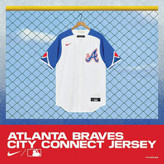 Atlanta Braves Nike City Connect MLB Jersey White Taass sale