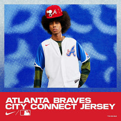 Atlanta Braves Nike City Connect MLB Jersey White Taass sale