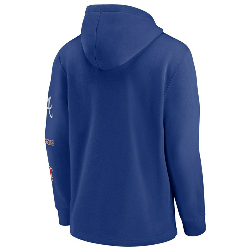 Atlanta Braves Nike Rewind Lefty MLB Hoodie Blue Taass for sale