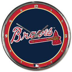 Atlanta Braves WinCraft Chrome MLB Wall Clock Fashion
