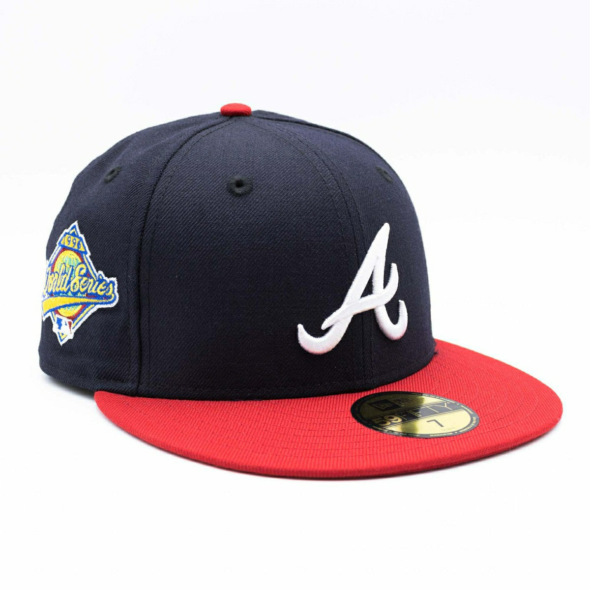 Atlanta Braves 1996 World Series Cooperstown New Era 59FIFTY Fitted MLB Cap Lifestyle