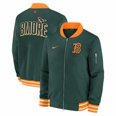 Baltimore Orioles City Connect 2026 MLB Authentic Dugout Bomber Jacket Red Classic
