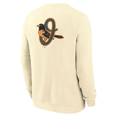 Baltimore Orioles City Connect 2-Hit Club Crew Pullover Natural Fashion