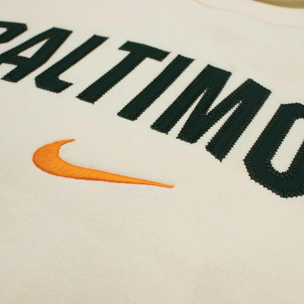 Baltimore Orioles City Connect 2-Hit Club Crew Pullover Natural Fashion