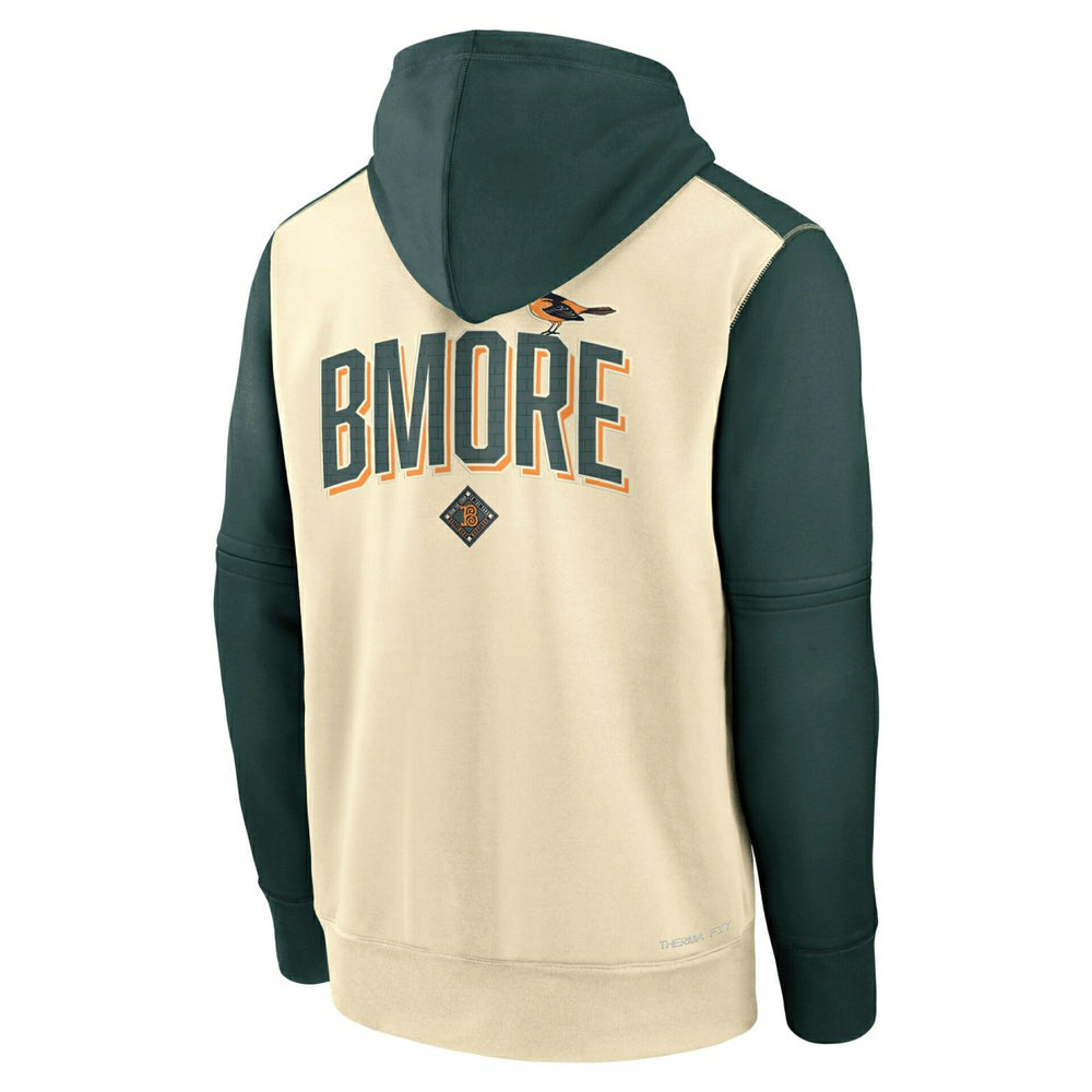Baltimore Orioles City Connect 2026 MLB Authentic Therma Hoodie Natural Taass sale