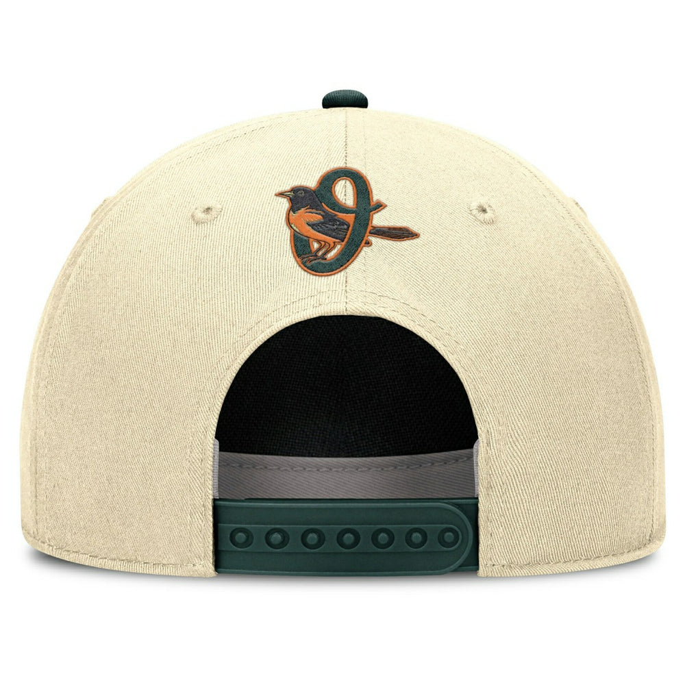 Baltimore Orioles City Connect Rise Adjustable MLB Cap Natural Lifestyle