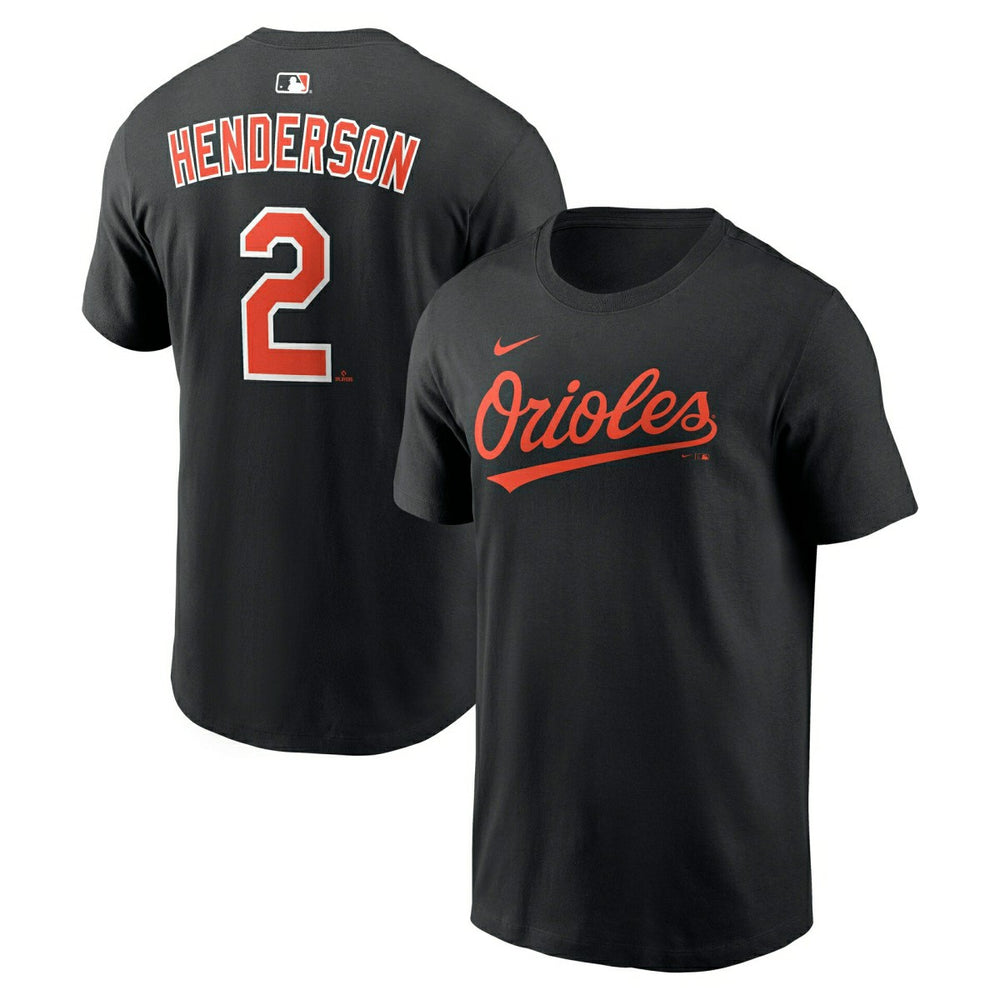 Gunnar Henderson #2 Baltimore Orioles Player MLB T-Shirt Black Taass sale