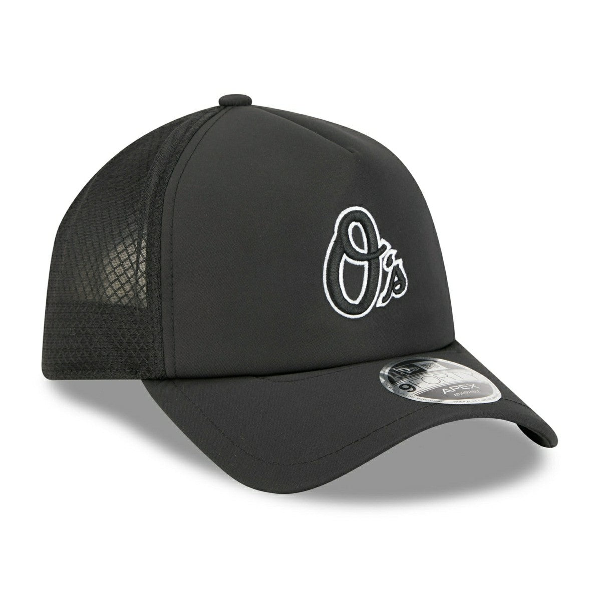Baltimore Orioles 2026 MLB Batting Practice 9FORTY APEX Trucker Cap Black Taass US