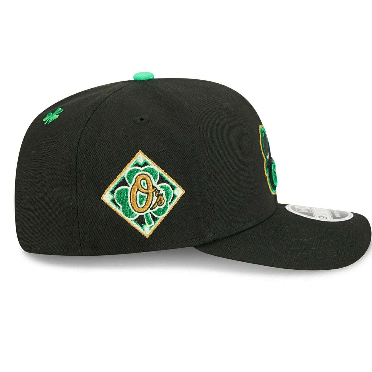 Baltimore Orioles 2026 St. Patrick's Day 9SEVENTY Stretch-Snap MLB Cap Black Classic