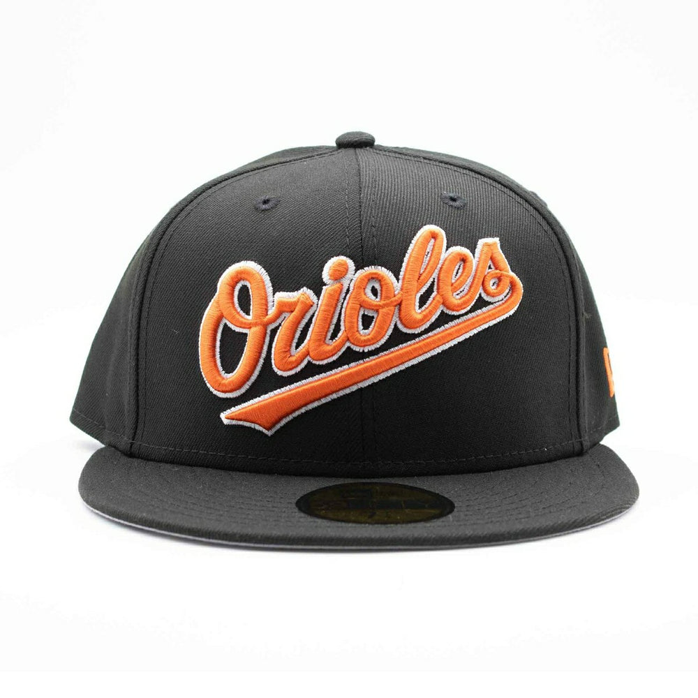 Baltimore Orioles Script 59FIFTY Fitted MLB Cap Black Taass sale