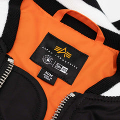 Baltimore Orioles Alpha Industries MA-1 MLB Bomber Jacket Black Taass for sale