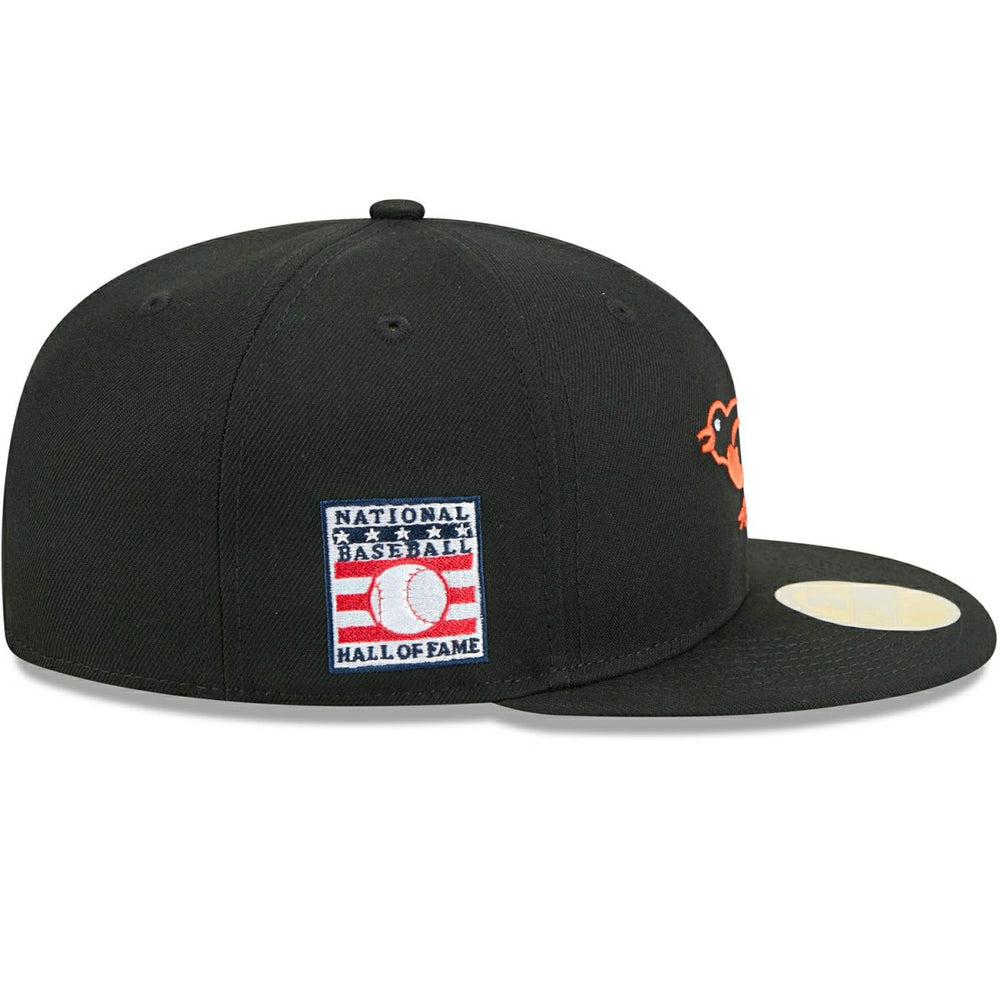 Baltimore Orioles 2025 MLB Hall of Fame 59FIFTY Fitted Cap Black Lifestyle