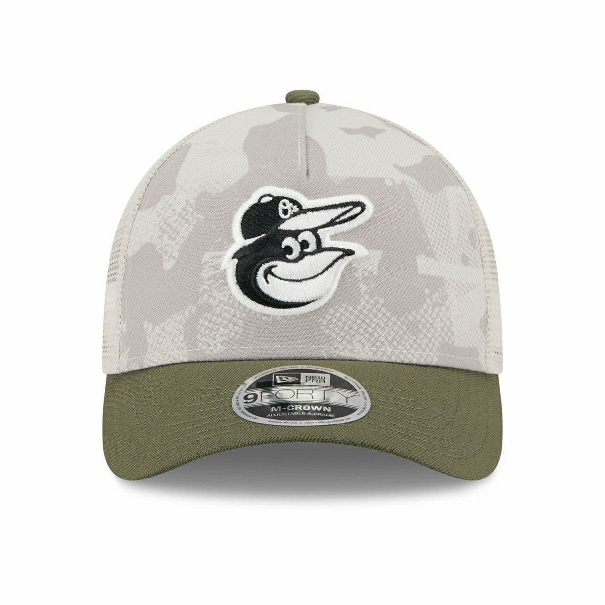 Baltimore Orioles 2025 MLB Armed Forces 9FORTY M-Crown A-Frame Snapback Cap Classic