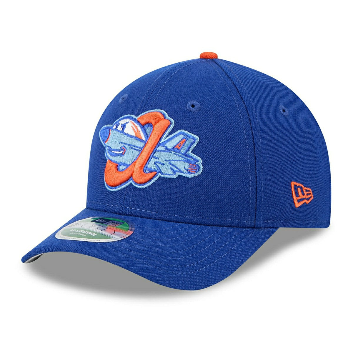 Aberdeen IronBirds Player Replica 9FORTY M-Crown Snapback MiLB Cap Blue Lifestyle