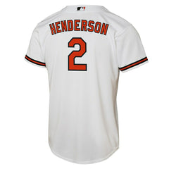 Gunnar Henderson #2 Baltimore Orioles Nike Replica MLB Jersey White (YOUTH) Lifestyle
