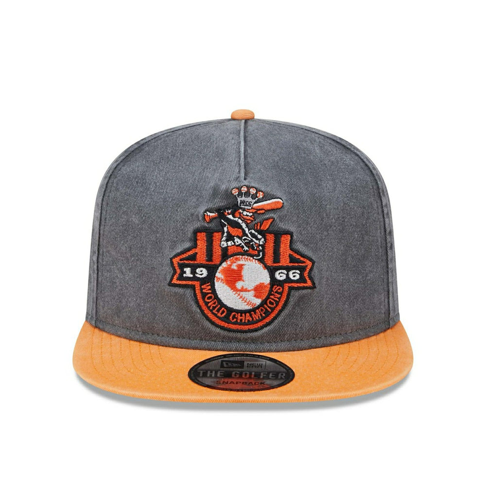 Baltimore Orioles 1966 World Series Pigment Dyed New Era Golfer Snapback MLB Cap Taass sale