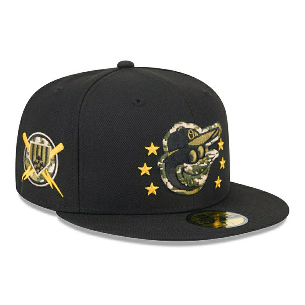 Baltimore Orioles 2024 MLB Authentic Armed Forces New Era 59FIFTY Fitted Cap Taass for sale