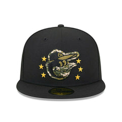Baltimore Orioles 2024 MLB Authentic Armed Forces New Era 59FIFTY Fitted Cap Taass for sale