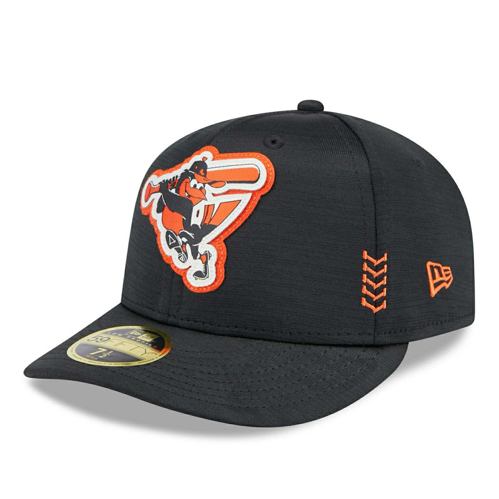Baltimore Orioles 2024 MLB Clubhouse New Era Low Profile 59FIFTY Fitted Cap Black Lifestyle