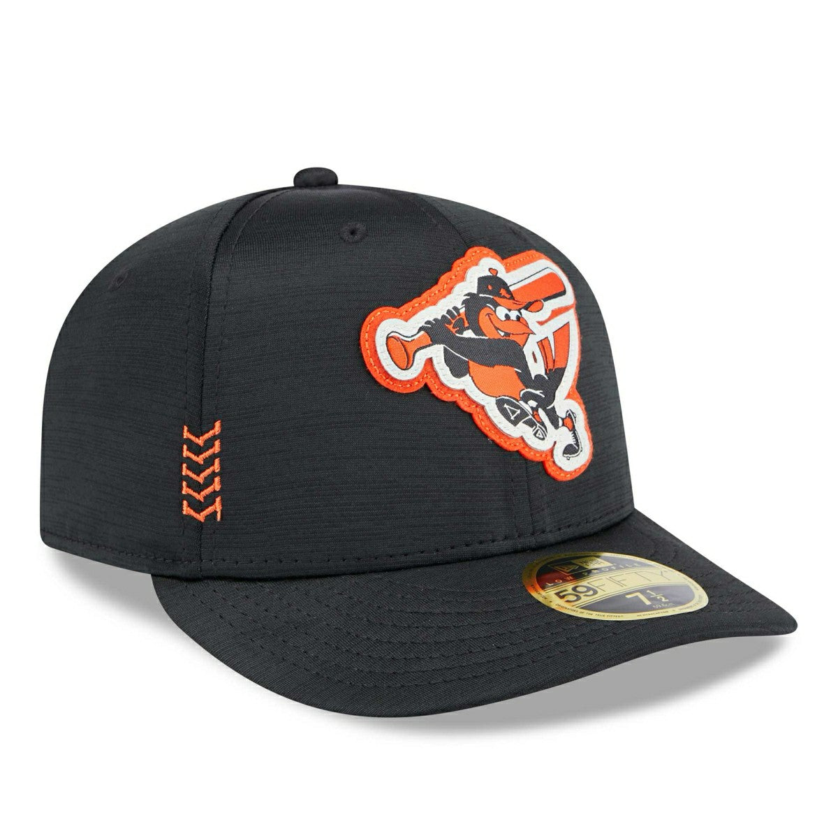 Baltimore Orioles 2024 MLB Clubhouse New Era Low Profile 59FIFTY Fitted Cap Black Lifestyle
