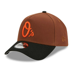 Baltimore Orioles Harvest New Era A-Frame Trucker MLB Cap Brown Taass sale