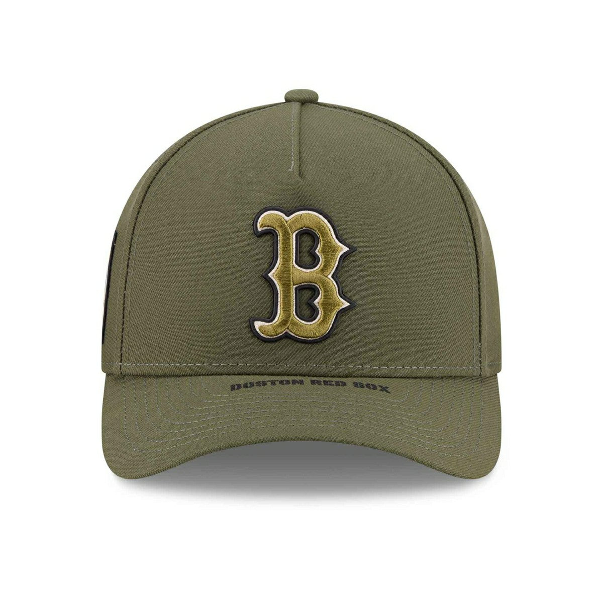 Boston Red Sox 2026 MLB Armed Forces 9FORTY M-Crown A-Frame Adjustable Cap Olive Classic