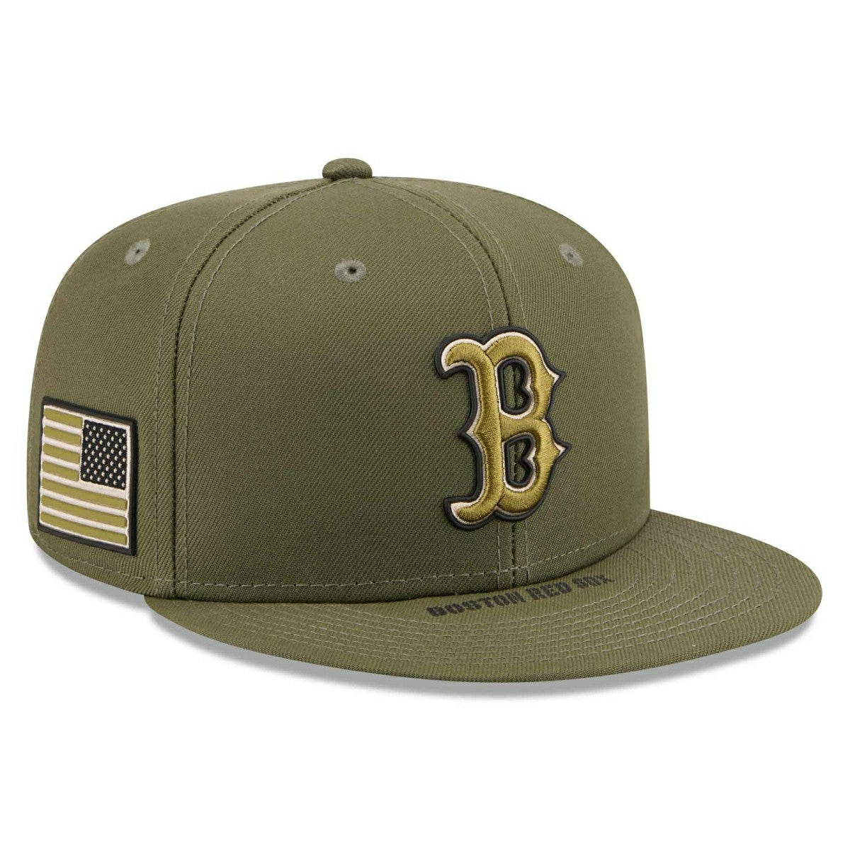 Boston Red Sox 2026 MLB Armed Forces Authentic 59FIFTY Fitted Cap Olive Fashion
