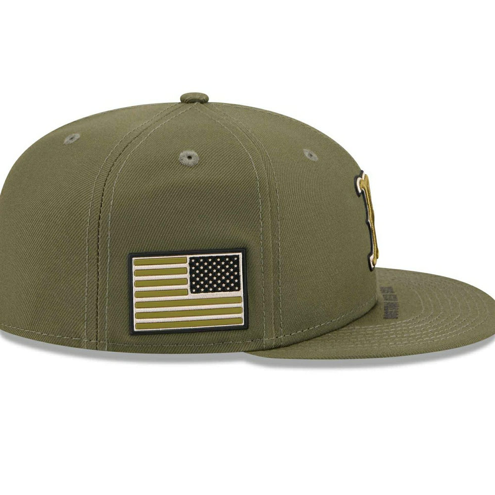 Boston Red Sox 2026 MLB Armed Forces Authentic 59FIFTY Fitted Cap Olive Fashion