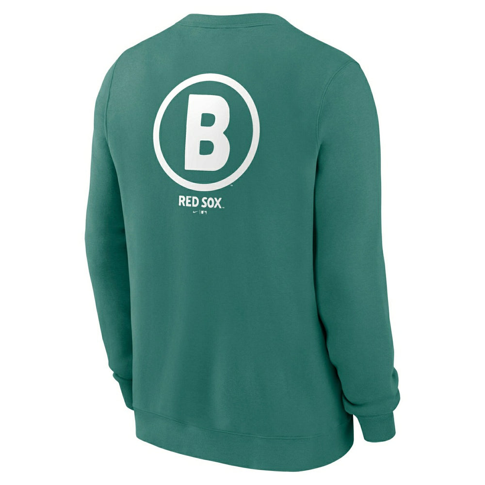 Boston Red Sox City Connect 2-Hit Club Crew Pullover Green Taass US
