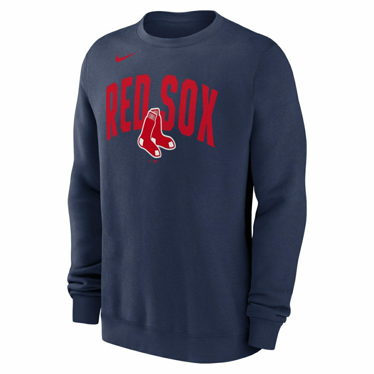 Boston Red Sox Club Fleece MLB Pullover Crew Navy Lifestyle