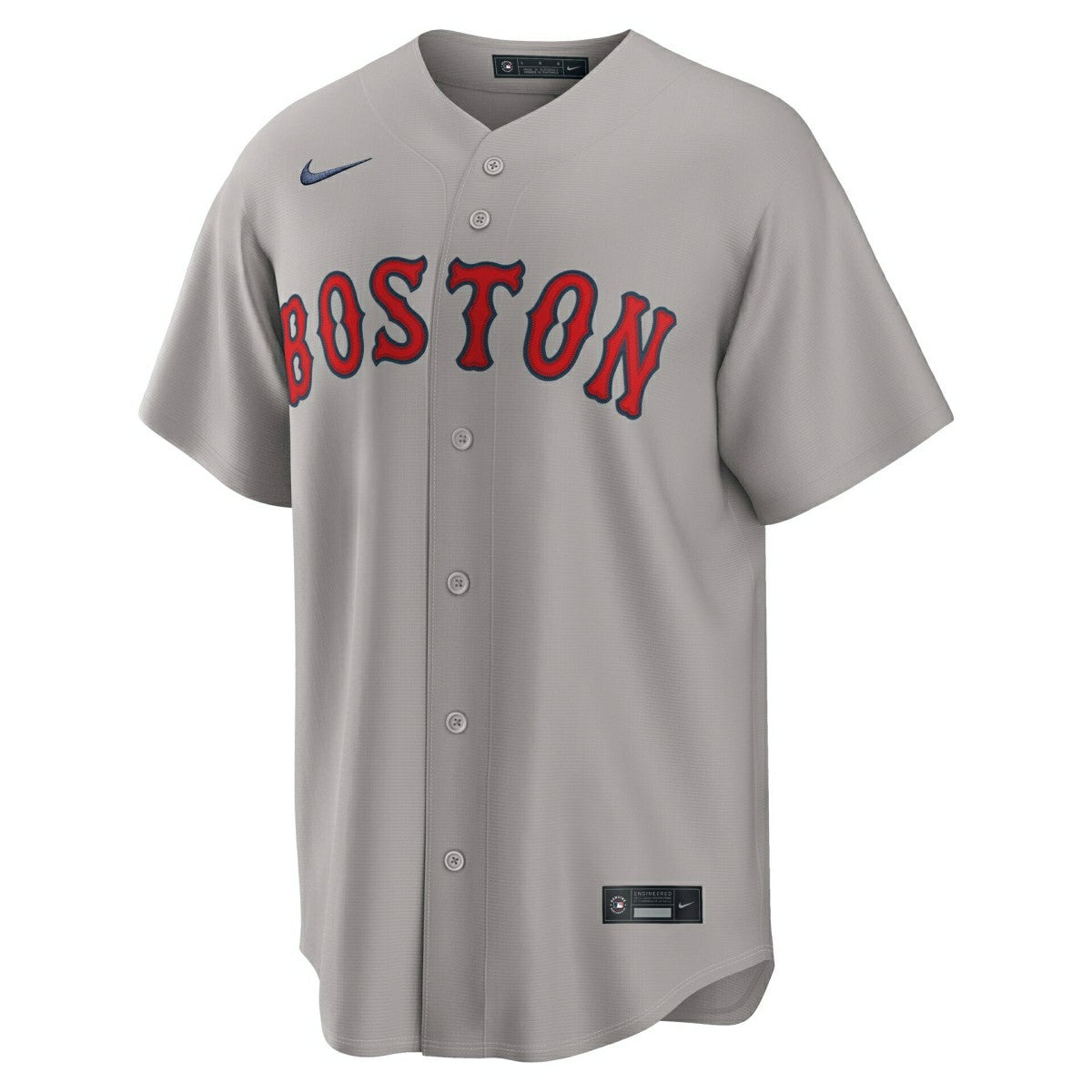 Boston Red Sox Replica MLB Road Jersey Grey Taass US