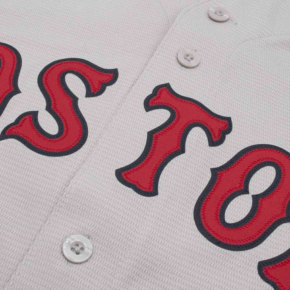 Boston Red Sox Replica MLB Road Jersey Grey Taass US
