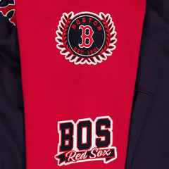 Boston Red Sox Full Snap Patch Jacket Navy/Red Fashion